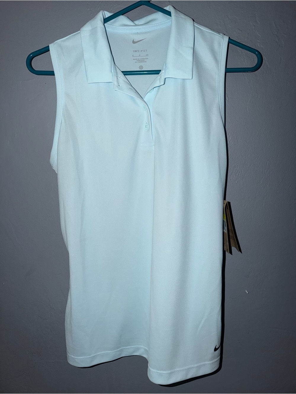 Nike Women’s Sleeveless Polo Tank Top - Glacier Blue